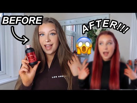 I DYED MY HAIR RED?! Testing Revolution Beauty's NEW...