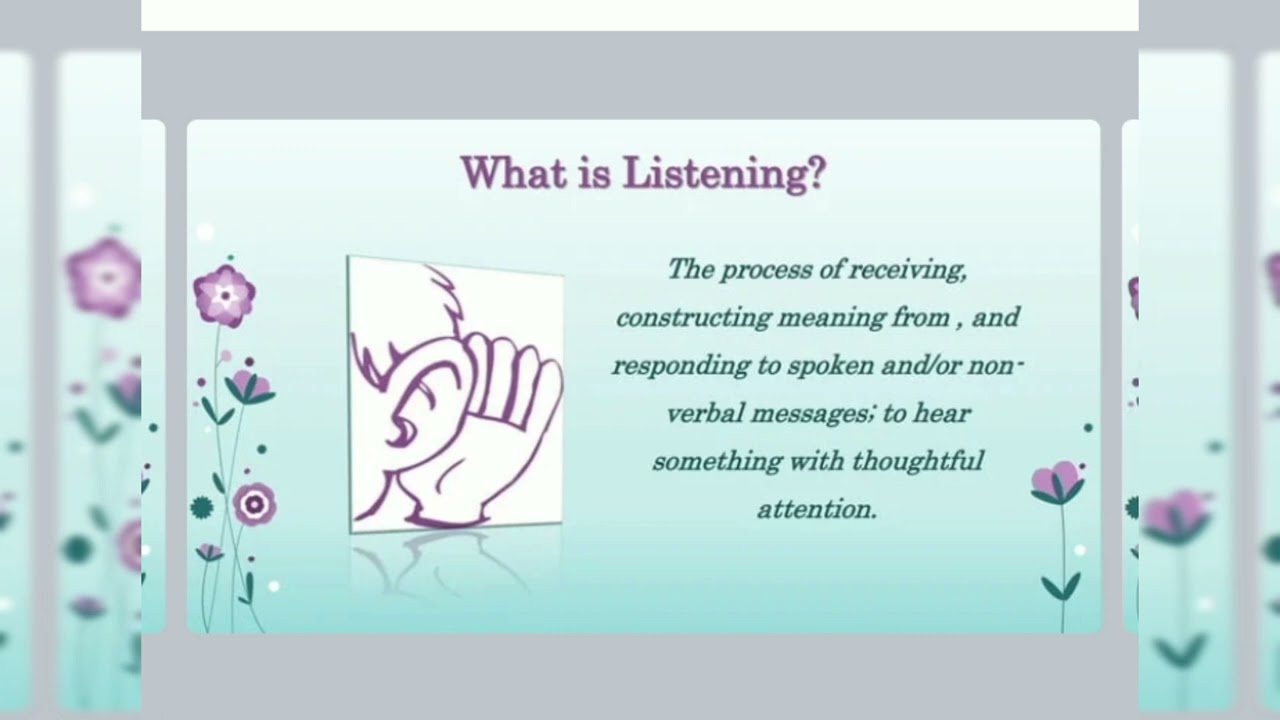 listening skills ppt presentation
