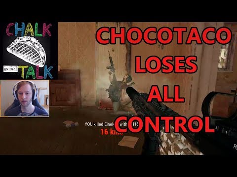 ChocoTaco Loses All Control (PlayerUnknown's Battlegrounds)