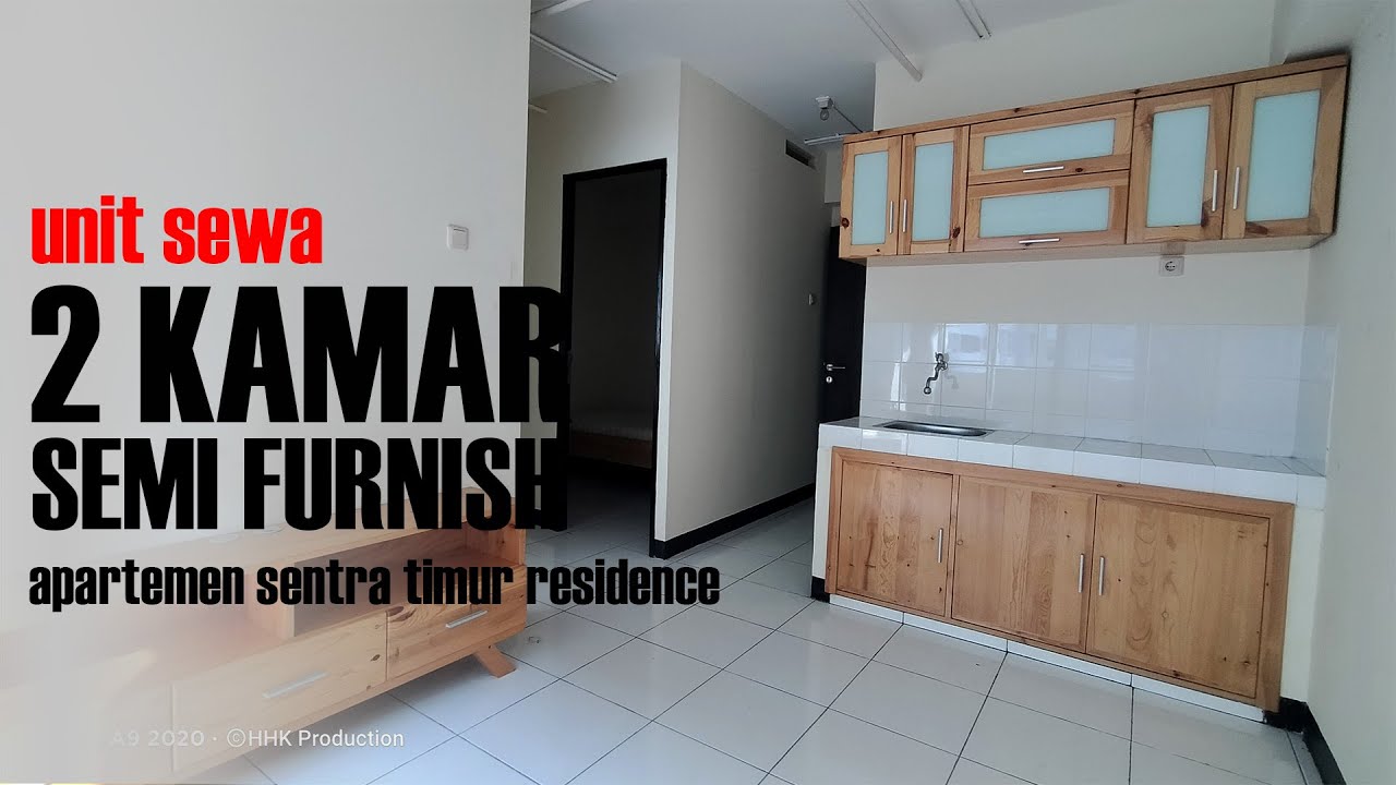 Disewakan Apartemen 2 Kamar Semi Furnish, Bersih Lantai 10