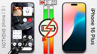 Nothing Phone (3) vs. Apple iPhone 16 Plus Battery Test