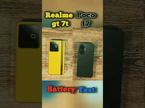 Realme GT 7T 🔋 vs POCO F7 ⚡️ Battery Drain War! 💥 King Kaun Nikla? #shorts #realmegt7t #pocof7