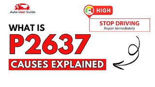 dtc p2637 quickly Fix