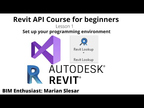 Revit API Course for beginners | Lesson 1 | Set up your coding environment