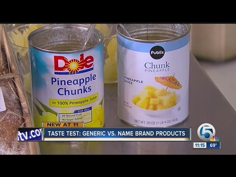 Taste test: generic vs. name brand. Can you tell the difference?