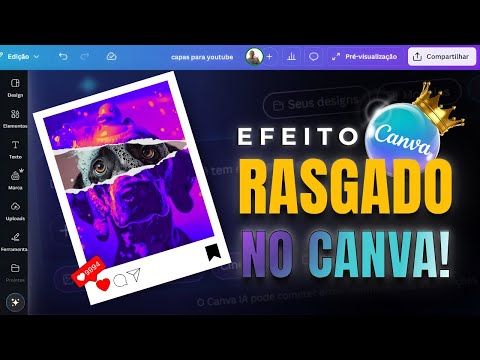 Como Fazer Efeito de Papel Rasgado no Canva (Passo a Passo Rápido e Fácil!)