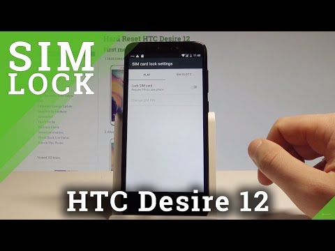 How to Set Up SIM Lock on HTC Desire 12 - Activate / Deactivate PIN |HardReset.Info