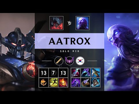 Aatrox Mid vs Ryze: Godlike - KR Master Patch 25.S1.2