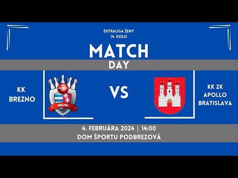 AGRO-CS Extraliga ženy 14. kolo - KK Brezno : KK ZK Apollo Bratislava