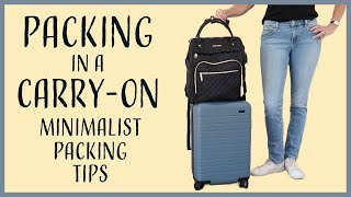 Packing for Europe with Only a Carry On! | Minimalist Packing Tips | Travel Capsule Wardrobe