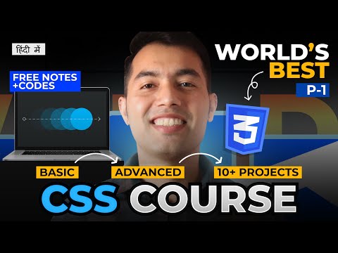 CSS Complete Tutorial for Beginners in Hindi????Free Notes + Codes | P-1