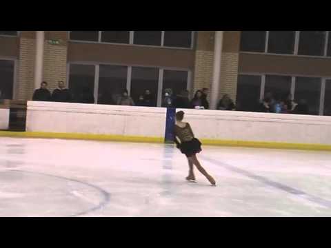 Greta MORKYTE advanced novice girls sp Kaunas Ice Christmas Cup 2013