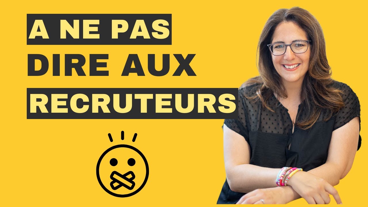 12 choses à cacher en entretien