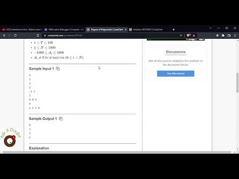 Codechef Problem Problem Code Dpoly