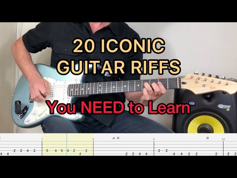 20 Iconic Guitar Riffs Every Guitarist Has to Master (Tab + Demo)