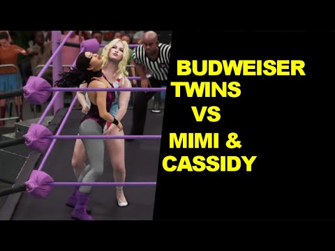 GLOW 1985 Budweiser Twins vs Magnificent Mimi & Cassidy - Elimination Tag