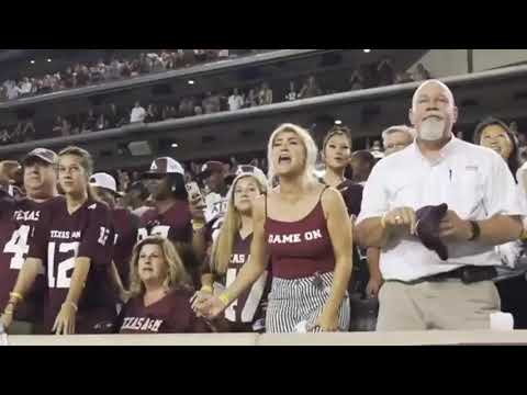 Texas A&M kicker's family watching the game winning FG