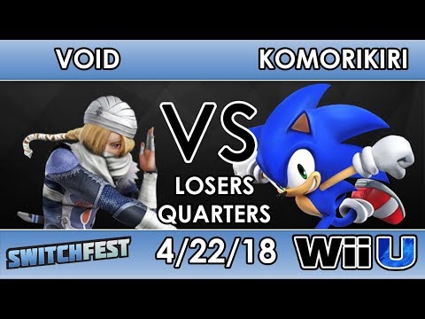 Switchfest - CLG | Void (Sheik) VS 2GG | Komorikiri (Sonic) - Smash 4 - Top 8 - Losers Quarters