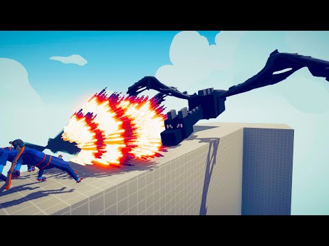 ENDER DRAGON (minecraft) vs 3X EVERY GOD | TABS Totally Accurate Battle Simulator