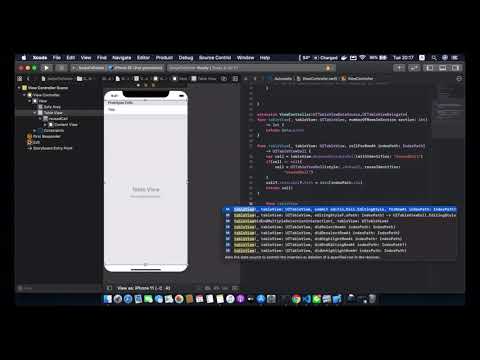 How to swipe-to-delete in UITableView | Xcode Tutorial | SourceDevZ