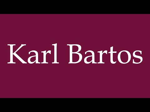 How to Pronounce ''Karl Bartos'' Correctly in German