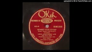 Louis Armstrong&#39;s Hot Five &quot;Sunset Cafe Stomp&quot;  (1926) - OKeh, 8423).