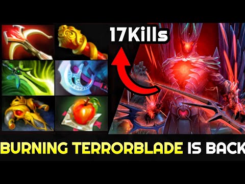 BURNING Terrorblade is back! Brutal Physical Damage Late Game Boss 7.24 Dota 2