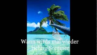 Creme 21 - Wann wirds mal wieder richtig Sommer