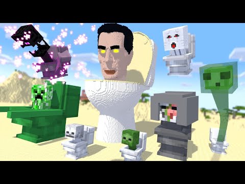 Monster School: Crafting Skibidi Toilet - - Minecraft Animation
