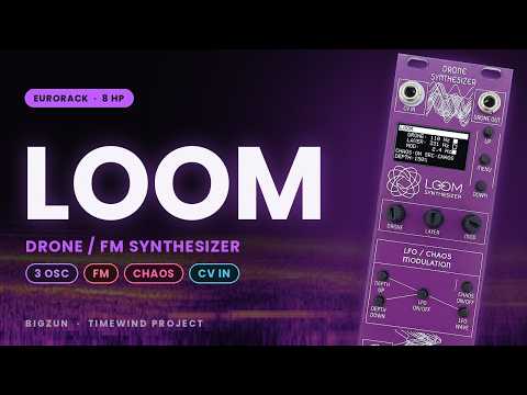 Bigzun LOOM Eurorack Drone Synthesizer Module | 8hp FM Drone Layer Voice, Oled Menu, LFO & Chaos Modulation image 7
