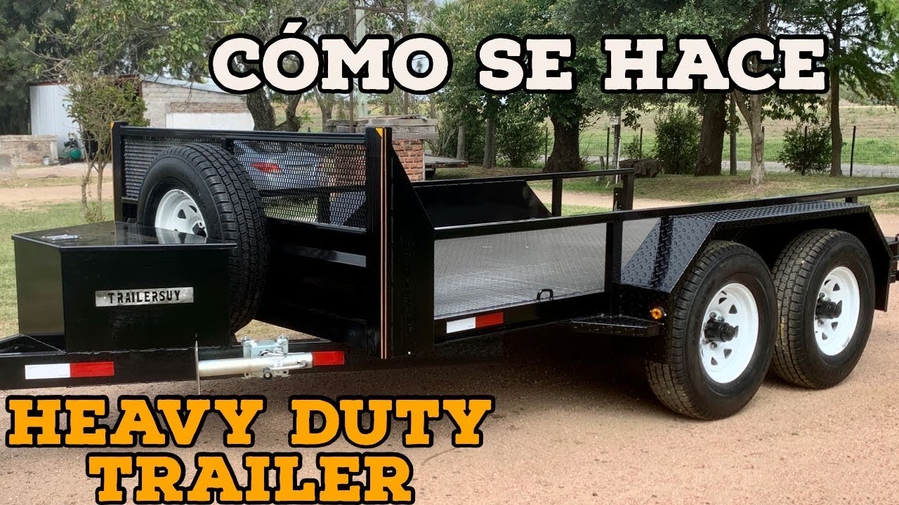 CÓMO HACER UN TRAILER o Remolque para Carga Pesada - Parte 1 Estructura y rampas / TRAILERSUY