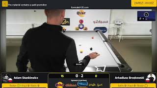 Adam Stankiewicz vs Arkadiusz Brzękowski - Formulab135 9ball - race to 3