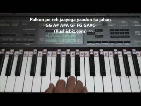 Tanha Dil - Shaan - Indi Pop - Piano Tutorials | 1200 Songs BOOK/PDF @399/- only - 7013658813