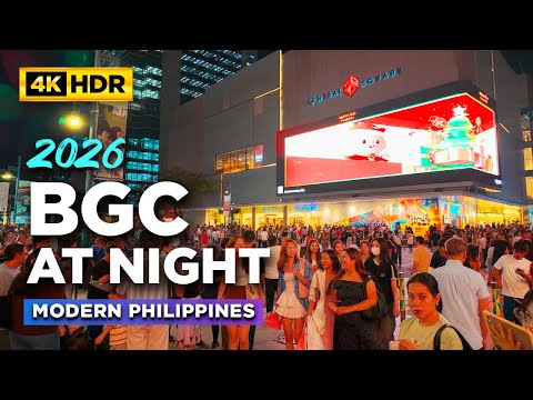 Modern Manila Views of BGC AT NIGHT in 2026! | Vibrant Night Tour Around BGC Philippines