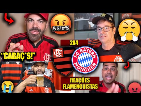 REAÇÕES dos FLAMENGUISTAS FURIOSOS com a ELIMINAÇÃO - FLAMENGO 2X4 BAYERN MUNICH [REACT MUNDIAL]