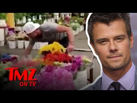 Josh Duhamel Suprises The TMZ Tour Bus With Flowers | TMZ TV