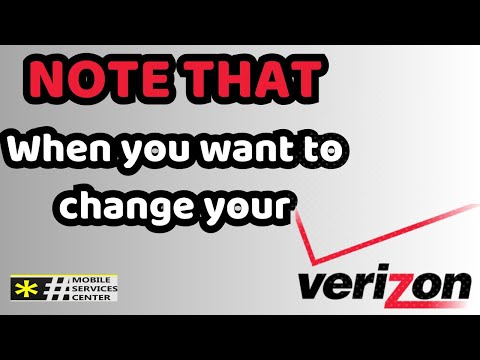 Changing Number On Verizon