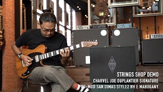 Video thumbnail for STRINGS SHOP DEMO : CHARVEL JOE DUPLANTIER SIGNATURE PRO-MOD SAN DIMAS® STYLE 2 HH E MAHOGANY by Strings Shop