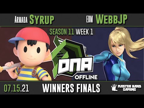 DNA [OFFLINE] S11:W1 - Armada | Syrup (Ness) Vs. EDM | WebbJP (Zero Suit Samus) - Winners Finals