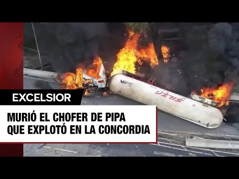 Murió el chofer de pipa que explotó en Puente la Concordia, Iztapalapa, CDMX
