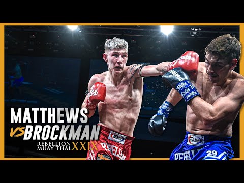 Rebellion Muaythai 29: Daniel Matthews vs Murray Brockman