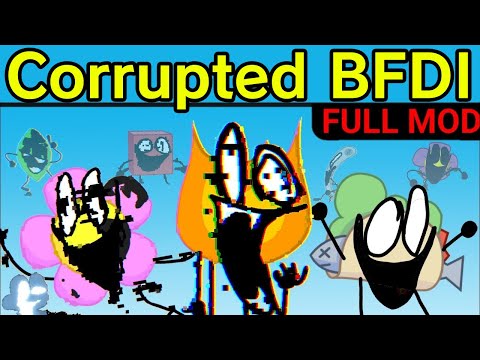 Friday Night Funkin' Learning with Pibby: Battle for Corrupted Island (FULL Demo) (BFDI Mod Glitch)