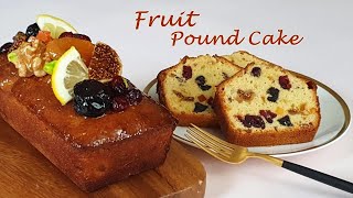 [Eng Sub] 촉촉하고 부드러운 후르츠 파운드 케이크 만들기/과일 케이크 만들기/How to make a soft,moist fruit cake/ ASMR/Home baking