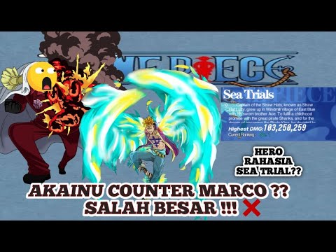 MARCO DICOUNTER AKAINU  ??? RAHASIA RANGKING 1 SEA TRIAL 100 JT++ | ONEPIECE VIGOUR VOYAGE