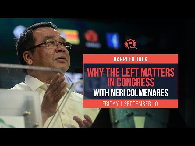 Amid crackdown on Left, Neri Colmenares goes for 3rd Senate run