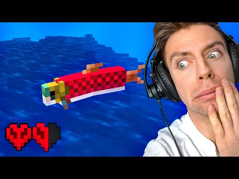 Bliver forvandlet til en Fisk i Minecraft!