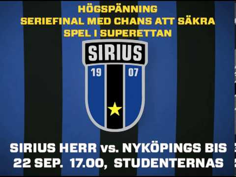 Seriefinal: Sirius Herr - Nyköpings BIS, 22 september 2013