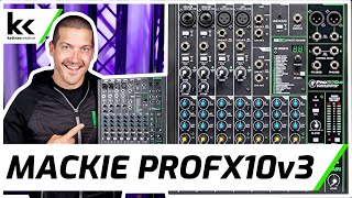 Video thumbnail for Mackie ProFX10v3 Audio Mixing Console | Setup & Review by Kettner Creative