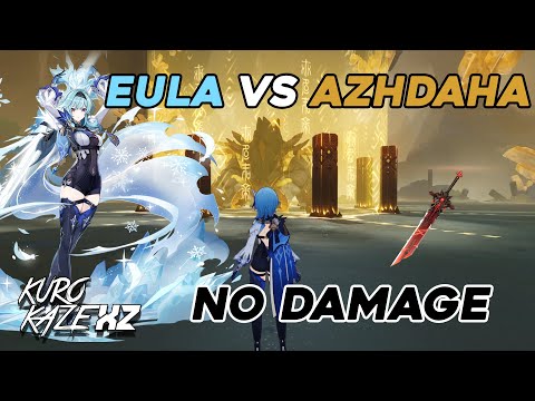 Genshin Impact - Eula WGS C0 VS Azhdaha - NO DAMAGE