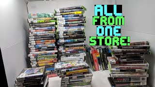 My best Video Game store purchase ever!? 103 Games from ONE STORE! Thrift Store Game Finds!